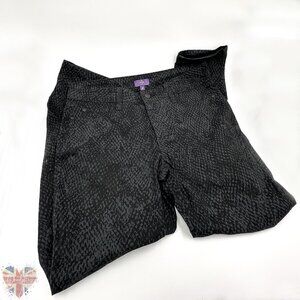NYDJ Python Print Straight Leg Denim Size 8P Inseam 28"